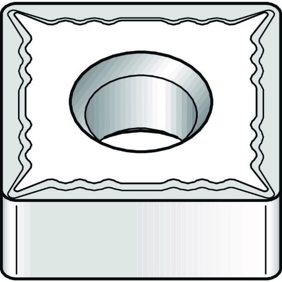 Picture of SNMG431UF WM15CT Widia/Kennametal SNMG120404UF WM15CT Square Negative Carbide 0.0160 0.41mm Radius Finishing, Semi Finishing
