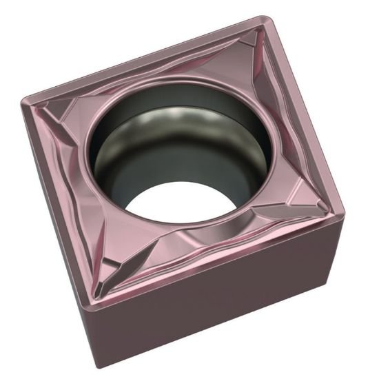 Picture of CCMT21.51FP WP15CT Widia/Kennametal CCMT060204FP WP15CT 80.0° Positive Carbide 0.0160 0.41mm Radius Finishing, Semi Finishing