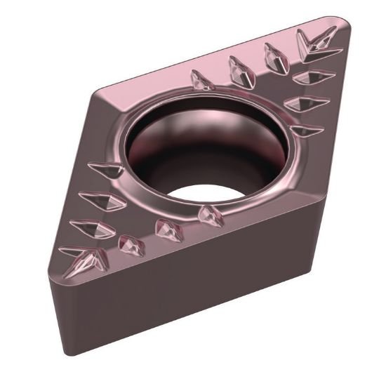 Picture of DCMT32.52MP WK20CT Widia/Kennametal DCMT11T308MP WK20CT 55.0° Positive Carbide 0.0310 0.79mm Radius Medium, Semi Finishing
