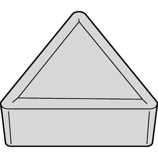 Picture of TPMR322 WP35CT Widia/Kennametal TPMR160308 WP35CT Triangle Positive Carbide 0.0310 0.79mm Radius Finishing, Semi Finishing