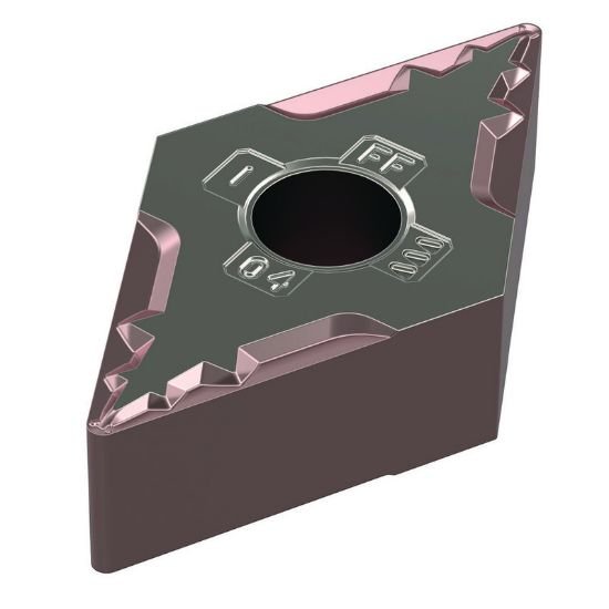 Picture of DNMG432FF WP15CT Widia/Kennametal DNMG150408FF WP15CT 55.0° Negative Carbide 0.0310 0.79mm Radius Medium, Semi Finishing