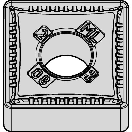 Picture of SNMG431ML WK20CT Widia/Kennametal SNMG120404ML WK20CT Square Negative Carbide 0.0160 0.41mm Radius Medium, Semi Finishing