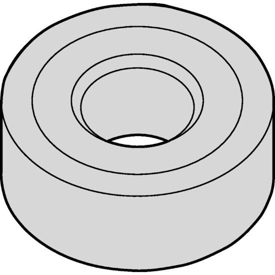 Picture of RNMG43RH WP35CT Widia/Kennametal RNMG120400RH WP35CT Round Negative Carbide 0.2500 6.35mm Radius Roughing, Medium