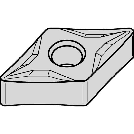 Picture of DNMP442 WS25PT Widia/Kennametal DNMP150608 WS25PT 55.0° Negative Carbide 0.0310 0.79mm Radius Medium, Semi Finishing