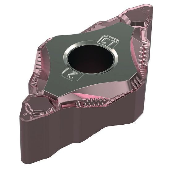 Picture of DNMG442CT WM25CT Widia/Kennametal DNMG150608CT WM25CT 55.0° Negative Carbide 0.0310 0.79mm Radius Medium, Semi Finishing