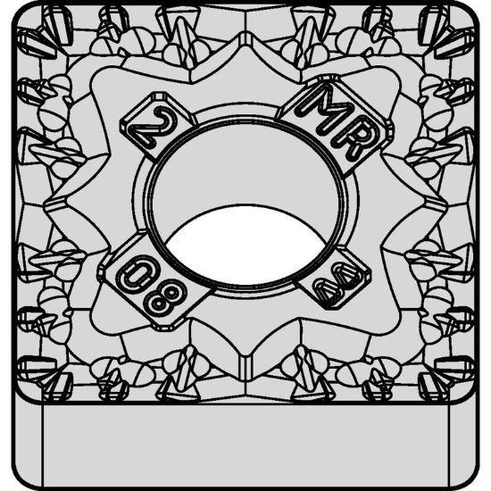 Picture of SNMG434MR WM35CT Widia/Kennametal SNMG120416MR WM35CT Square Negative Carbide 0.0630 1.60mm Radius Medium, Semi Finishing