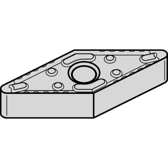 Picture of VNMG3314P TN20P Widia/Kennametal VNMG1604044P TN20P 35.0° Negative Carbide 0.0160 0.41mm Radius Medium, Semi Finishing