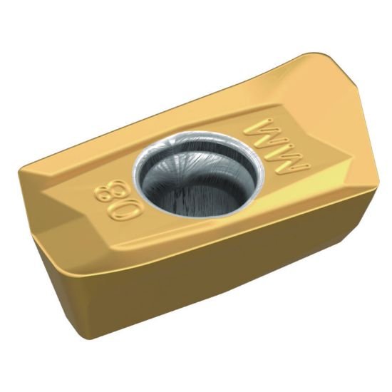 Picture of Widia/Kennametal XDPT 110408PDSRmm WP35CM Milling Insert Paralelagram TiN + TiCN + Al2O3 0.031 Corner Radius