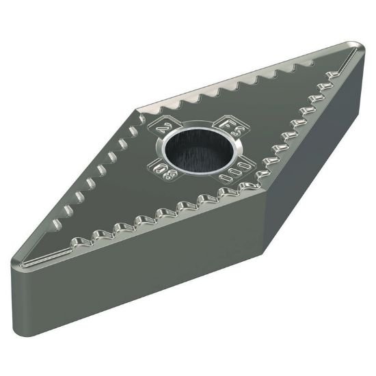 Picture of VNGG332FS WS10PT Widia/Kennametal VNGG160408FS WS10PT 35.0° Negative Carbide 0.0310 0.79mm Radius Finishing, Semi Finishing