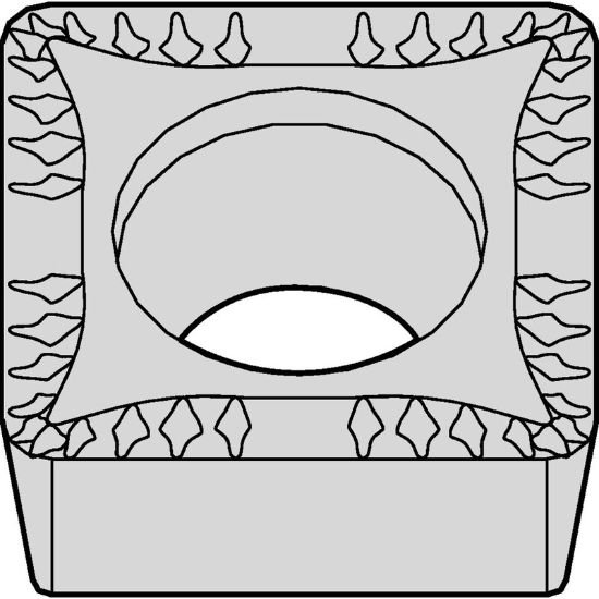 Picture of SCMT32.52 MU WP25CT Widia/Kennametal SCMT09T308MU WP25CT Square Positive Carbide 0.0310 0.79mm Radius Medium, Semi Finishing