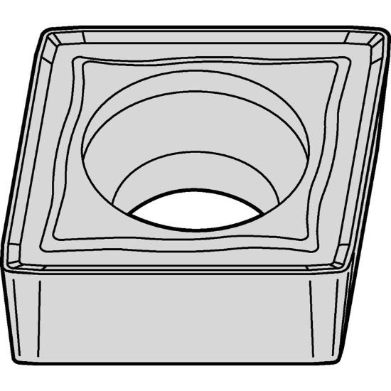 Picture of CCMT252MW WP25CT Widia/Kennametal CCMT09T308MW WP25CT 80.0° Positive Carbide 0.0310 0.79mm Radius Finishing, Semi Finishing