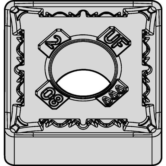 Picture of SNMG431UF WS10PT Widia/Kennametal SNMG120404UF WS10PT Square Negative Carbide 0.0160 0.41mm Radius Finishing, Semi Finishing