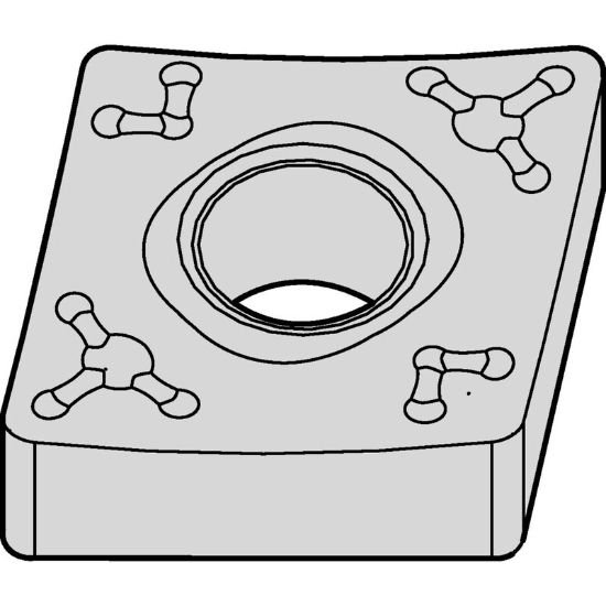 Picture of CNMM43365 WP15CT Widia/Kennametal CNMM12041265 WP15CT 80.0° Negative Carbide 0.0470 1.19mm Radius Roughing