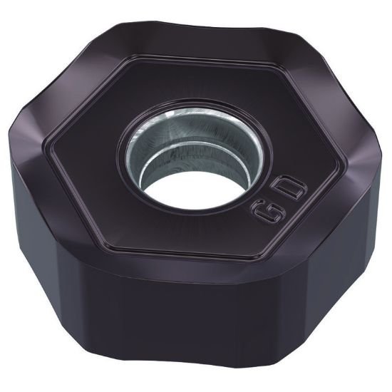 Picture of Widia/Kennametal HNGJ0905ANSNGD WP35CM Milling Insert Hexagon TiN + TiCN + Al2O3 0.047 Corner Radius
