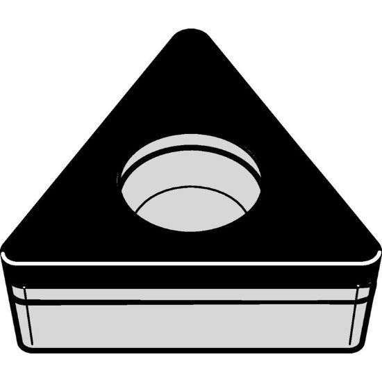 Picture of TPGW21.52S0415C WBH30P Widia/Kennametal TPGW110208S01015C WBH30P Triangle Positive CBN 0.0310 0.79mm Radius Medium, Semi Finishing