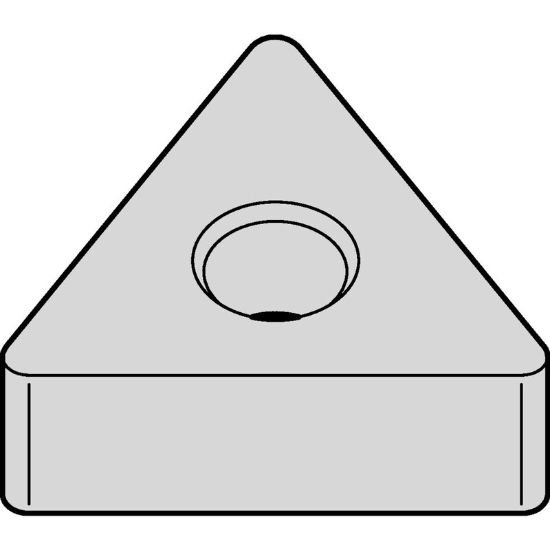 Picture of TNMA333 WK15CT Widia/Kennametal TNMA160412 WK15CT Triangle Negative Carbide 0.0470 1.19mm Radius Roughing, Medium