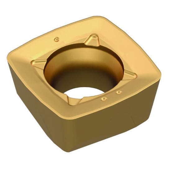 Picture of Widia/Kennametal XPPT070308ERMM WS40Powder Metal Milling Insert Square AlTiN + TiN 0.031 Corner Radius