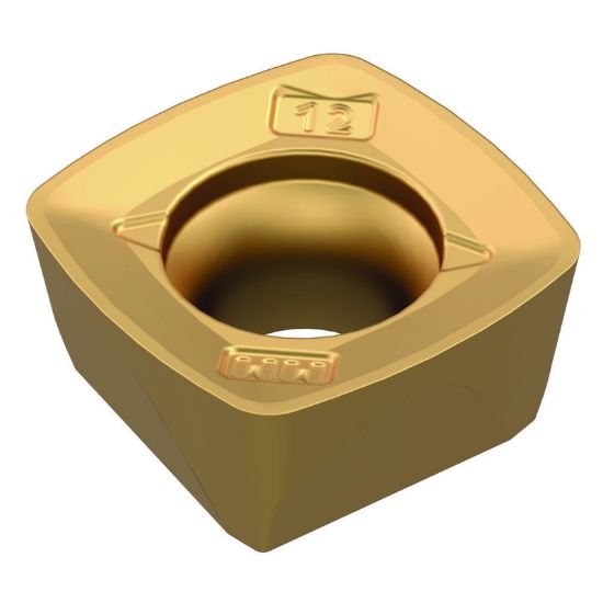 Picture of Widia/Kennametal XDPT090412ERMM WP25Powder Metal Milling Insert Square TiAlN 0.047 Corner Radius