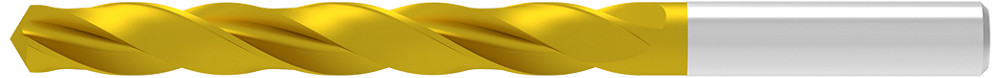 Picture of WNT/Ceratizit 10173077 UNI-PM.7,70.R.5D.DIN338 TIn HSS/Cobalt Drill Stub 0.3031 7.70mm Dia 5.0x Dia Non Coolant