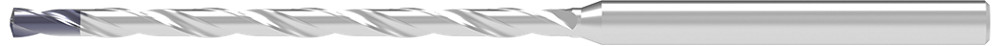 Picture of WNT/Ceratizit 1069602700 1B0026-02700.h6.16XD.128.R02.HA.C400 Carbide Drill Coolant Thru 0.1063 2.70mm Dia 16.0x Dia Thru Coolant