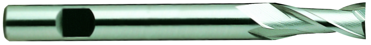 Picture of YG-1 03055HN Dia 3/8 SH 0.3750 LOC 0.7500 OAL3.3125 End Mill Standard Flute Standard Helix HSS TiN Single End Square Sharp General Purpose