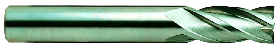 Picture of YG-1 07565-015R Dia 3/16 SH 0.1875 LOC 0.6250 OAL2.00 End Mill Standard Flute Standard Helix Carbide Uncoated Single End Corner Radius0.0150 0.38mm Carbide EndMillS