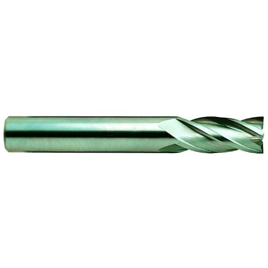 Picture of YG-1 07570TF-030R Dia 7/32 SH 0.2500 LOC 0.6250 OAL2.50 End Mill Standard Flute Standard Helix Carbide TiAlN Single End Corner Radius0.0300 0.76mm Carbide EndMillS