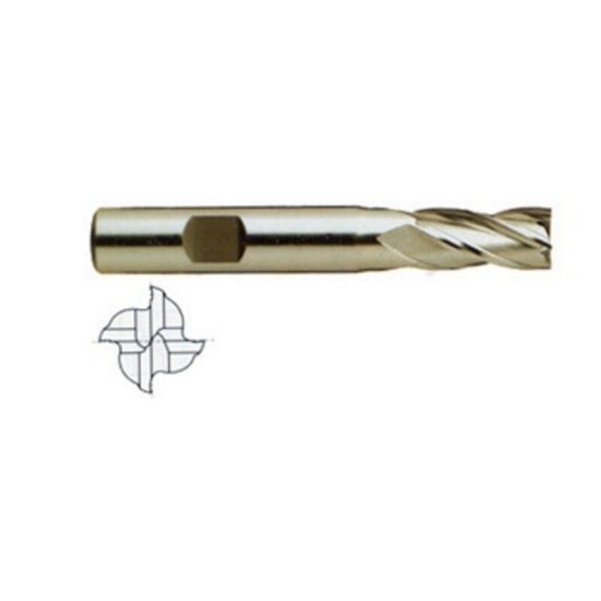 Picture of YG-1 07940QE Dia 1 SH 1.00 LOC 2.00 OAL4.50 End Mill Standard Flute Standard Helix Powder Metal TiAlN Single End Square Sharp ASP