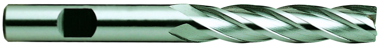 Picture of YG-1 08321CN Dia 1/2 SH 0.50 LOC 2.00 OAL4.00 End Mill Standard Flute Standard Helix Cobalt TiN Single End Square Sharp General Purpose