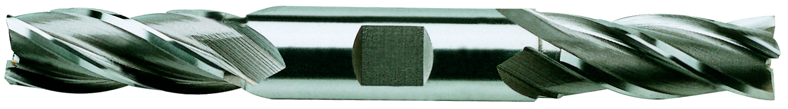 Picture of YG-1 12054HE Dia 23/64 SH 0.3750 LOC 0.7500 OAL3.50 End Mill Standard Flute Standard Helix HSS TiAlN Double End Square Sharp General Purpose