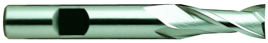 Picture of YG-1 15014HN Dia 10mm SH 0.3750 LOC 0.8125 OAL2.50 End Mill Standard Flute Standard Helix HSS TiN Single End Square Sharp General Purpose