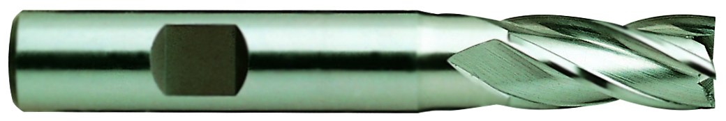 Picture of YG-1 16010 Dia 6mm SH 0.3750 LOC 0.6250 OAL2.50 End Mill Standard Flute Standard Helix HSS Uncoated Single End Square Sharp General Purpose