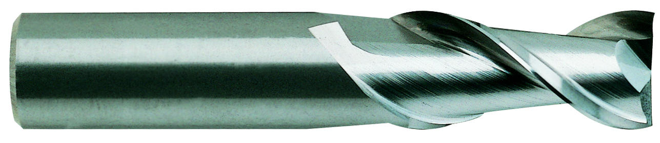 Picture of YG-1 17584TF Dia 3/8 SH 0.3750 LOC 1.00 OAL2.50 End Mill Standard Flute Standard Helix Carbide TiAlN Single End Square Sharp Carbide EndMillS