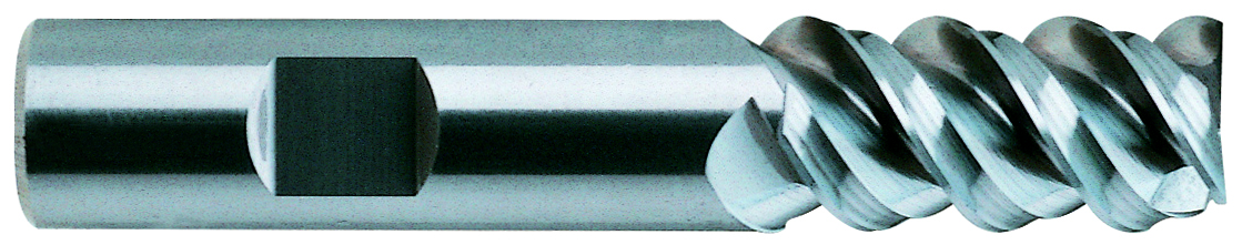 Picture of YG-1 20593TC Dia 1/2 SH 0.50 LOC 1.00 OAL3.00 End Mill Standard Flute High Helix Carbide TiCN Single End Square Sharp Carbide EndMillS