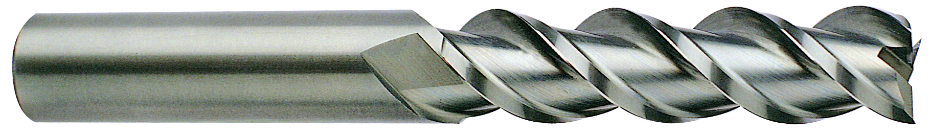 Picture of YG-1 36593 Dia 1/2 SH 0.50 LOC 2.00 OAL4.00 End Mill Standard Flute High Helix Carbide Uncoated Single End Square Sharp Alu-Power End Mill