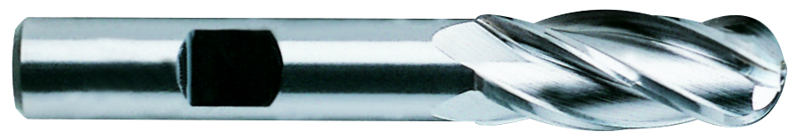 Picture of YG-1 43321CF Dia 1/2 SH 0.50 LOC 1.2500 OAL3.3750 End Mill Standard Flute Standard Helix Cobalt TiAlN Single End Ball NoseBall General Purpose