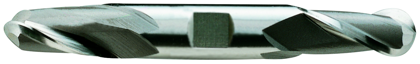 Picture of YG-1 45297CF Dia 1/4 SH 0.3750 LOC 0.50 OAL3.1250 End Mill Standard Flute Standard Helix Cobalt TiAlN Double End Ball NoseBall General Purpose