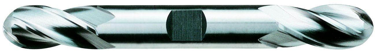 Picture of YG-1 46321CE Dia 1/2 SH 0.50 LOC 1.00 OAL4.1250 End Mill Standard Flute Standard Helix Cobalt TiAlN Double End Ball NoseBall General Purpose