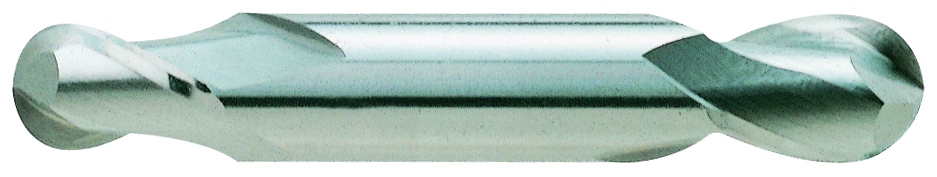 Picture of YG-1 48593TN Dia 1/2 SH 0.50 LOC 0.6250 OAL3.00 End Mill Standard Flute Standard Helix Carbide TiN Double End Ball NoseBall Carbide EndMillS