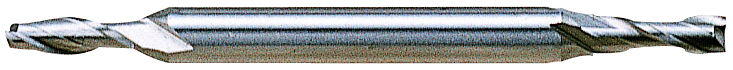 Picture of YG-1 50272CN Dia 3/16 SH 0.1875 LOC 0.50 OAL2.2500 End Mill Standard Flute Standard Helix Cobalt TiN Double End Square Sharp General Purpose