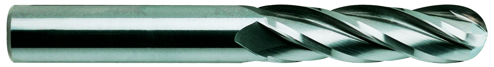 Picture of YG-1 51558TN Dia 1/8 SH 0.1250 LOC 0.7500 OAL2.2500 End Mill Standard Flute Standard Helix Carbide TiN Single End Square Sharp Carbide EndMillS