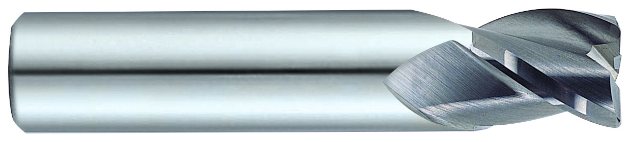Picture of YG-1 57573TE Dia 1/4 SH 0.2500 LOC 0.3750 OAL2.00 End Mill Standard Flute Standard Helix Carbide TiAlN Single End Corner Radius0.0150 0.38mm - 0.0200 0.51mm Carbide EndMillS