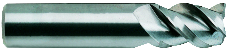 Picture of YG-1 83904TF Dia 3/8 SH 0.3750 LOC 1.50 OAL3.50 End Mill Standard Flute High Helix Carbide TiAlN Single End Square Sharp Carbide EndMillS