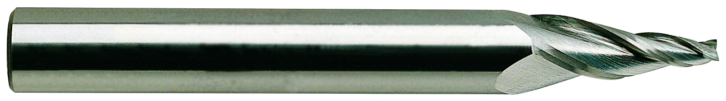 Picture of YG-1 87573TE Dia 3/16 SH 0.3750 LOC 1.7500 OAL3.50 End Mill Standard Flute Standard Helix Carbide TiAlN Single End Square Sharp Carbide EndMillS