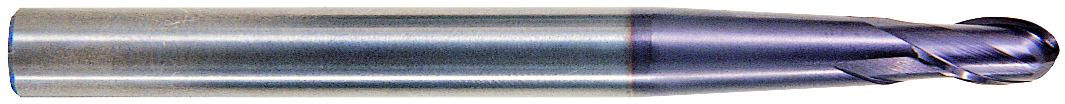 Picture of YG-1 93531 Dia 5/16 SH 0.50 LOC 0.5625 OAL4.7500 End Mill Standard Flute Standard Helix Carbide TiAlN Single End Ball NoseBall X-Power