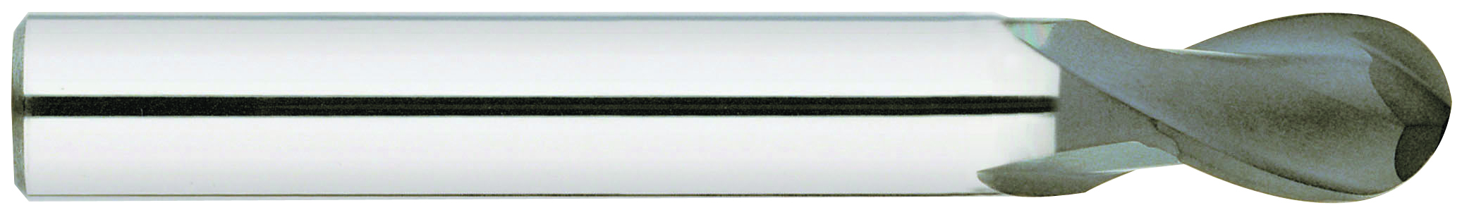 Picture of YG-1 99578 Dia 3/8 SH 0.3750 LOC 0.8750 OAL2.50 End Mill Standard Flute Standard Helix Carbide Diamond Single End Ball NoseBall D-Power