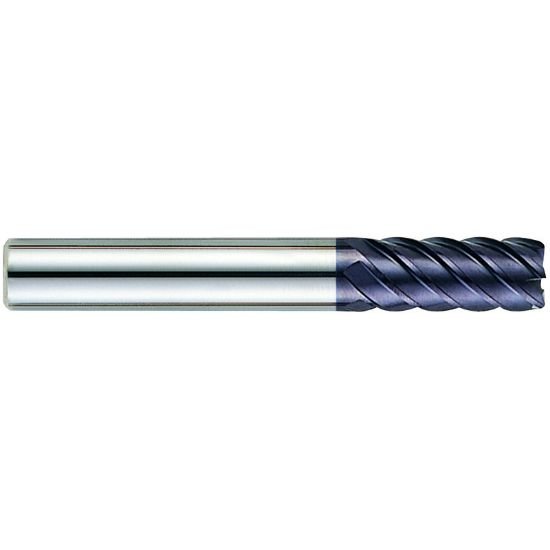 Picture of YG-1 99649 Dia 12mm SH 0.4724 LOC 1.0236 OAL3.9370 End Mill Standard Flute High Helix Carbide TiAlN Single End Corner Radius0.0197 0.50mm X-Power