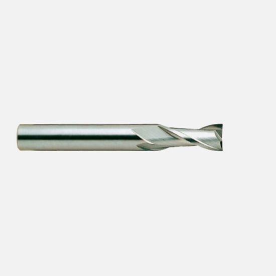 Picture of YG-1 E5011024 Dia 3/8" SH 0.3750 LOC 1.1250 OAL 3.00 End Mill Standard Flute High Helix Carbide Uncoated Single End Square Sharp Generic