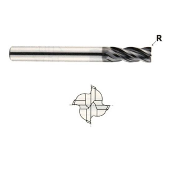Picture of YG-1 E5249014S 7/32 Dia Carbide 2 Fl Single End Ball End Mill Standard Flute High Helix Carbide Uncoated Single End Ball NoseBall Generic