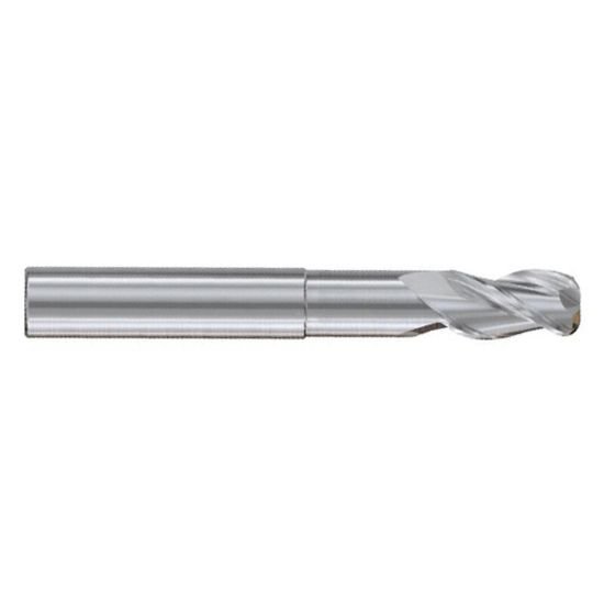 Picture of YG-1 E5G98932 Dia 1/2 SH 0.50 LOC 0.6250 OAL6.00 End Mill Standard Flute Standard Helix Carbide Uncoated Single End Corner Radius0.0100 0.25mm Alu-Power HPC